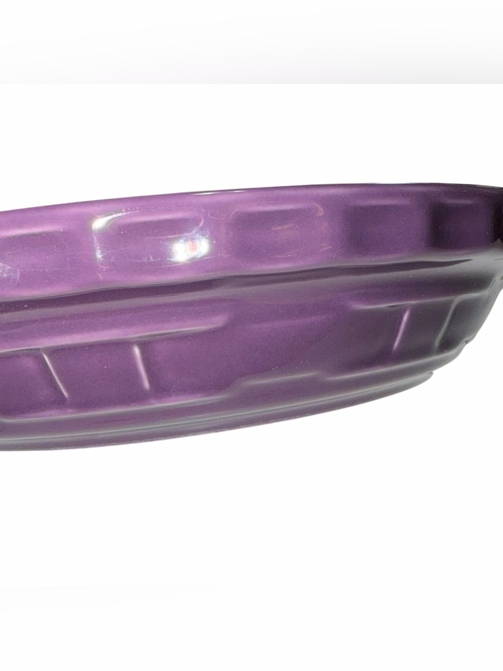Longaberger Eggplant Pie Plate 10inch - Picture 4 of 5